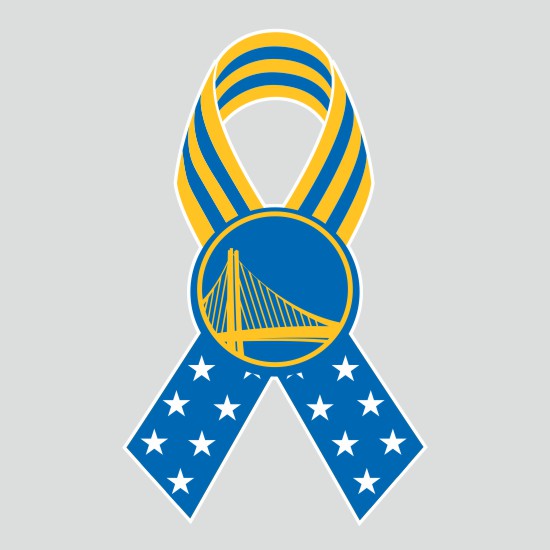 Golden State Warriors Ribbon American Flag logo iron on paper